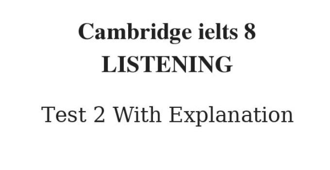 Cambridge IELTS Listening Answers Page 3 Of 3 Readingielts